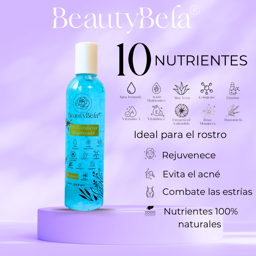 Aparato de microcorriente y Gel regenerador 250ml